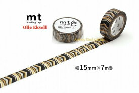 【2021年 AW】カモイ/マスキングテープ mt× Olle Eksell MTOLLE09　Arrowsl mt× Nordic countries オーレ・ エクセル 幅15mm× 7m長さ ★ カモ井 15mm幅 マステ/人気 デザイナーシリーズ スウェーデン アローズ【3cmメール便OK】