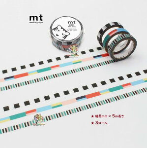 y Kamoi mt Slim z JC/ }XLOe[v MTSLIM32@mt slim PAPIER TIGRE RUBANS psG eBO J 6mm × 3pbN X^Cv Ce[v m[g 蒠 fR XPW[ y3cm[