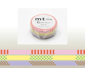 y Kamoi mt z JC/ }XLOe[v mt slim deco A MTSLIM16 J 6mm }Xe 3 pbN X^Cv ܂ Ce[v m[g 蒠 fR XPW[ 2y3cm[OKz