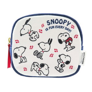 【 SNOOPY グッズ 】 クツワ/ スヌーピー スクエアポーチ(小) 560SQ PEANUTS ポーチ コスメポーチ 化粧道具入れ 旅行 おでかけ 外出 スヌーピーグッズ コスメケース 小物 ケース 四角型 Snoopy is f