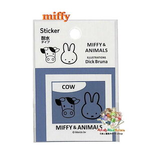 y miffy ObY z Nc/ ~btB[ ϐ XebJ[ MF878C with cow u[O[n Dick Bluna  ݂ӂ[  JE Sticker V[ ^ubg X}z fR ϐ^Cv EV  y3cm[