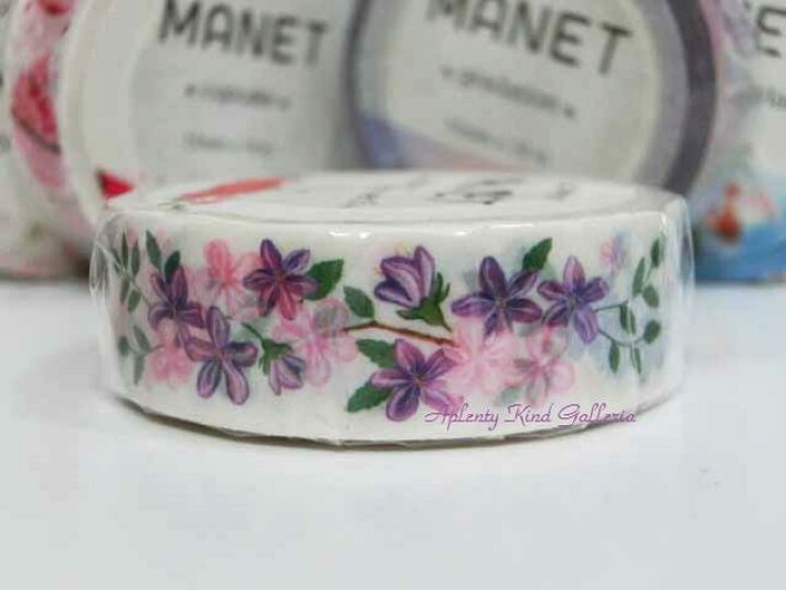 楽天市場 Manet Vol 5 Flower Garden フラワーガーデン Mn Mt063 Manetマスキングテープ 幅15mmのマネットのマステ お花柄お花デザイン装飾テープマネットマスキングテープお花の庭園 3cmメール便ok Aplenty Kind Galleria