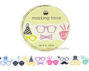 y MIND WAVE }Xez }XLOe[v NO.92747 Glasses Party _CJbg^Cv 18mm }Xe ߂ Kl p[eB[ }ChEFCu e[v ^^Cv OXp[eB[ y3cm[OKz