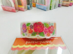 y lC ݌Ɍ z i~i~ }XLOe[v K[ft[ TM00318 nami nami Ȃ݂Ȃ 15mm }Xe ԕ ^ _CJbg e[vV[ Flower  hana ͂ y3cm[OKz