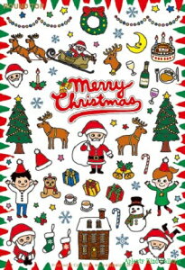 y Xmas ObY z Chiristmas SEAL NX}X V[ RT-IT-002 X' mas seals |XgJ[h T^N[X giJC [X v[g V[V[g Ⴞ Ic4 design Post Card nKL [ ͂ y3c