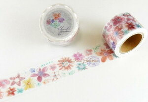 y ĕ 7th z }XLOe[v MTW-CH-075  Orange Flower l  ShoKei ԉ Chamil garden Xg[g Eh gbv 30mm Ch ROUND TOP L  i` R L masking tape y3cm[