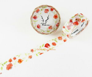 yMiriKulo:rer NO.2zflower2/t[2@MI-MK-016@~N[}XLOe[v@2e@15mm}Xe/Ԃԕ͂ȃfUCt[fUCROUND TOPmasking tapeMiriKulo:rer DESIGNEhgb