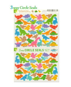 y RYU RYU V[z 3 Way T[NV[  Dinosaurs RCSN-24 ~VړV[䎆 Jt  75 傤イ _Ci\[ 3 EFC Circle Seals RYURYU  ^ ֗ J[h 