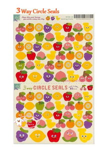 y RYU RYU V[z 3 Way T[NV[ RCSN-10@X}CO t[c Smiling fruits ~Vړ V[䎆 83  3 EFC Circle Seals RYURYU  ^ ֗ J[h F A
