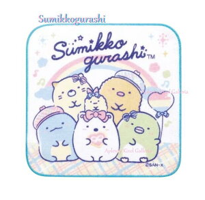 【 Sumikko 衛生用品】 すみっコぐらし プチタオル はんかち CM-43005 帽子 & リボン すみっこぐらし ミニタオル ハンカチ コットンタオル プチギフト ポケットハンカチ ミニタオル/ タータンチェ