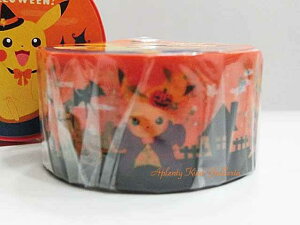 �y Pekemon Hallowe'en �O�b�Y�z �|�P�b�g�����X�^�[ �n���E�B�� �}�X�L���O�e�[�v�@NO.870-7280-01 Pocket Monster ��20mm �}�X�e �������C�h �s�J�`���E �n���E�B���O�b�Y Halloween �|�P�����O�b�Y �p���v�L