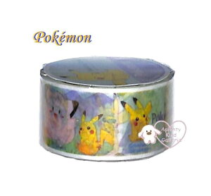 �y Pokemon �O�b�Y �z �|�P�b�g�����X�^�[ �}�X�L���O�e�[�v NO.972-7290-01 �����V�[�� �L�����N�^�[ �e�[�v �L�����e�[�v 20mm�� POCKET MONSTER �R�~�b�N�� Pokemon �ۂ����� �s�J�`���E �}�X�e ���C�h�^
