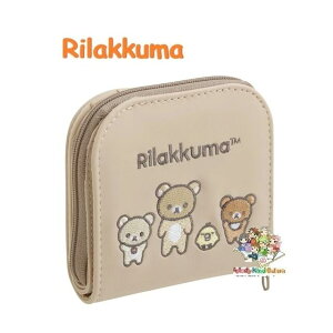 �y Rilakkuma �O�b�Y �z �����b�N�} �R���p�N�g �����b�g�@WL-37301 �h���イ��100×105×30mm �t�@�X�i�[�� �R�C���P�[�X ���z ���K���� ���D���� �J�[�h���� �����^�� �y�X �o�b�O�ɓ���₷�� �y3cm