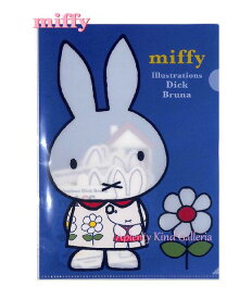 【 miffy グッズ 】 ミッフィー ファイル付きデコステッカー BS21-40 ブルー BIG SEAL ビッグシールステッカー/ スクエア ミッフィーグッズ/デコレーション ステッカーシール/ナインチェ プラウス 飛行機柄 お花柄【3cmメール便OK】