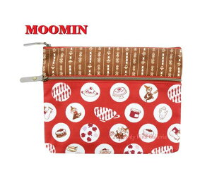 【 MOOMIN グッズ】 ムーミン ペンケース M S1425463 リトルミイ MU 22 SU ぺん ポーチ ファスナータイプ フラットタイプ 前ポケットつき ふでばこ ふでいれ 入学 新学期 就職 新生活 コスメポーチ