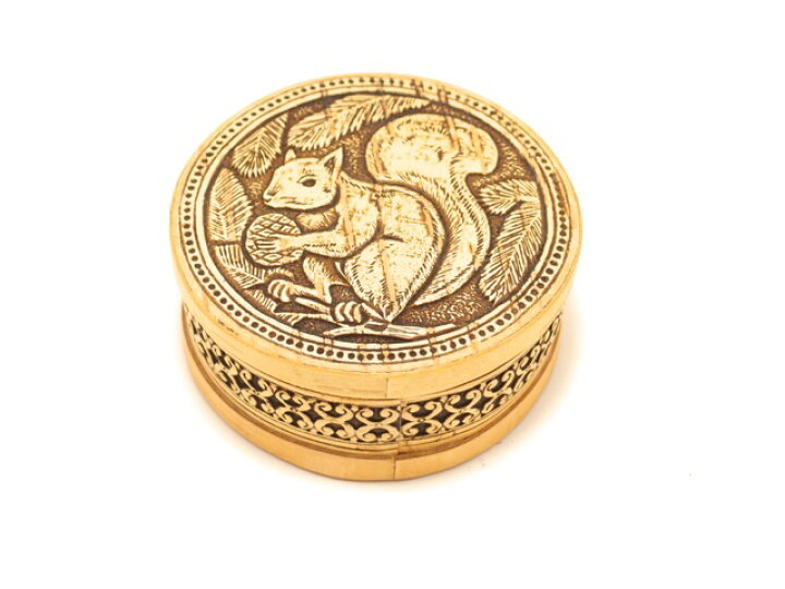 楽天市場】ベレスタ 小箱 (小物入れ) 直径10cm 「リス / 松の実 