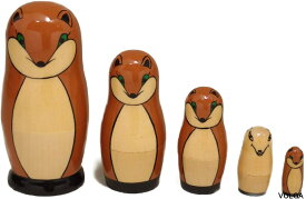 VOLGA（ヴォルガ）Matryoshka ANIMALS（マトリョーシカ アニマル） (Fox (キツネ))
