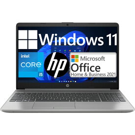 【ポイント2倍！】【新品】 HP ノートパソコン 250 G9 Microsoft Office付き 2021 Intel 第12世代 Core i5 1235U Windows11 Pro 64bit 16GBメモリ SSD 256GB WEBカメラ フルHD テンキー付き Win11 15.6型 15.6インチ A4サイズ ノートPC 本体 マイクロソフト オフィス付き