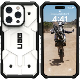 【アウトレット】【メール便可】 UAG-IPH22MB-MS-WH UAG iPhone14 Pro 用 Magsafe 対応 PATHFINDER ケース コンポジットケース ホワイト 国内正規代理店品 Apple アップル iPhone URBAN ARMOR GEAR アーバンアーマーギア 耐衝撃 頑丈 ハードケース ブランド ワイヤレス充電