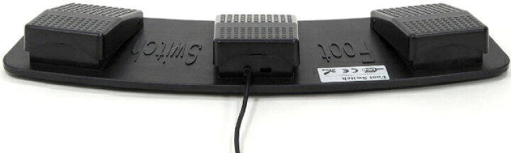 見事な創造力 ルートアール RI-FP3BK USB3連フットペダルスイッチ マウス操作対応 RI-FP1BKとの同時接続可能 ケーブル長さ約1.7m 