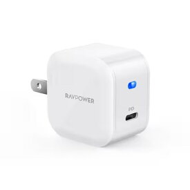 RAVPower RAVPower USB-C 1ポート 急速充電器 20W PD対応 ホワイト RP-PC1011 スマホアクセサリ