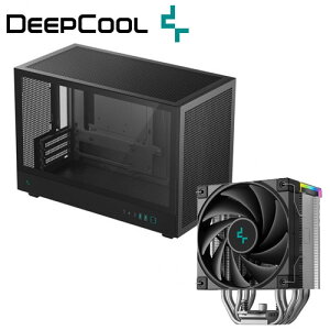 DeppCool �t���X�`�[�����b�V���p�l�� Micro-ATC�P�[�X CH260 [R-CH260-BKNGM0-G-1] & �X�e�[�^�X�f�B�X�v���C���� ���CPU�N�[���[ AK500S DIGITAL SE [R-AK500S-BKADMN-GJD] �Z�b�g