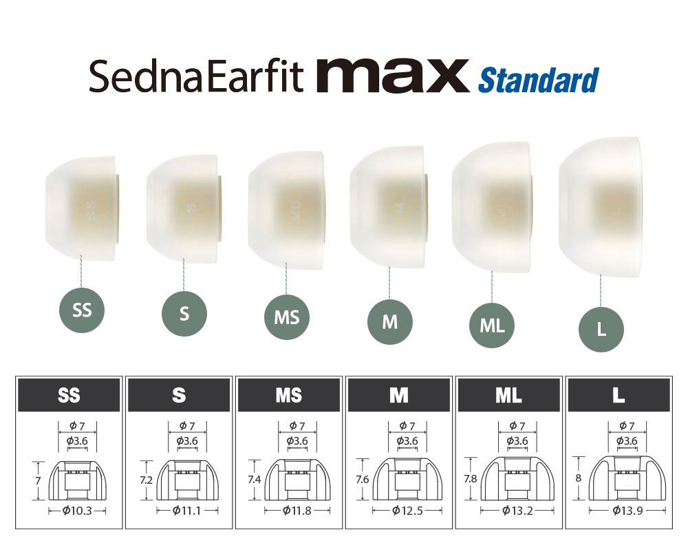 AZLA SednaEarfit max Standard ML サイズ 未使用 - イヤフォン
