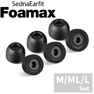 SednaEarfit Foamax �C���[�s�[�X 3�T�C�Y�e���E1�y�A���� �y�䂤�p�P�b�g�Ή��z