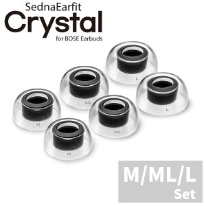AZLA SednaEarfit Crystal for BOSE 3�T�C�Y ���E�e1�y�A���� [AZL-CRYSTAL-BOSE-SET] [BOSE��TWS�C���z����p �C���[�s�[�X]�y�䂤�p�P�b�g�Ή��z