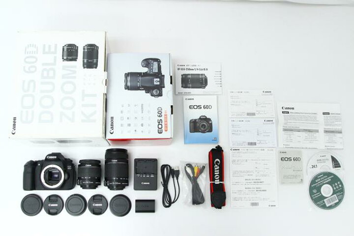 楽天市場】【中古】【美品】キヤノン EOS 60D ダブルズームキット 