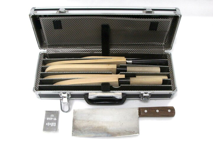 楽天市場】【中古】【美品】竹倫 包丁セット 6点 (柳刃/出刃/鎌型薄刃 