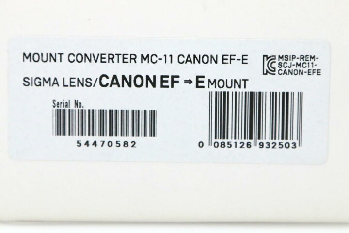 楽天市場】【中古】【極美品】シグマ MOUNT CONVERTER MC-11 CANON EF 