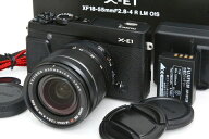 【中古】【お買い得品】富士フイルム FUJIFILM X-E1 レンズキット Black　CA01-R7219-3X3 Xマウント APS-…