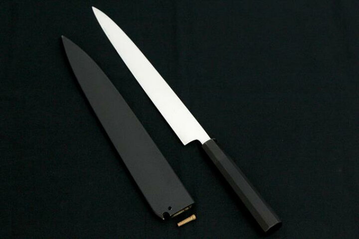 楽天市場】【中古】【極美品】 初代晴間長幸 包丁 柳刃包丁 九寸 本焼 