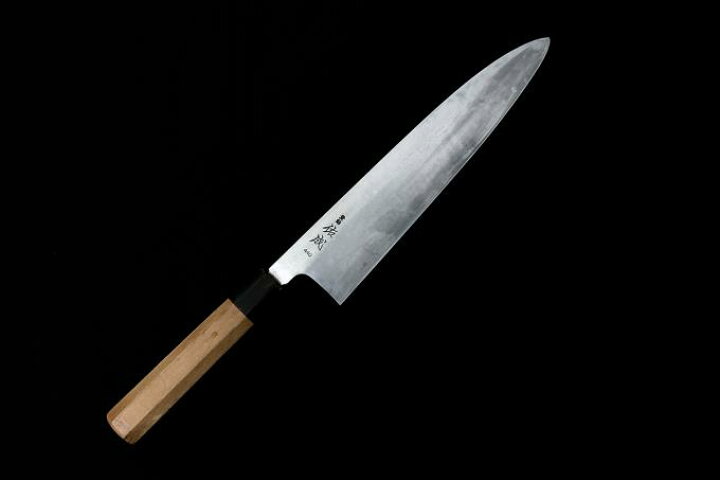 楽天市場】【中古】【美品】祐成 和牛刀 包丁 300mm 水牛朴柄 λH1348  