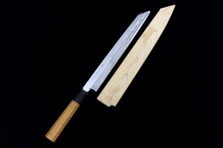 楽天市場】【中古】【並品】 康之 包丁 丸越産業 切付柳刃包丁 八寸半 
