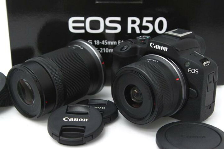 楽天市場】【中古】【極美品】キヤノン EOS R50 ダブルズームキット 