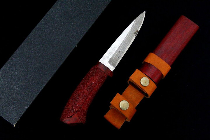 楽天市場】【中古】【未使用品】佐治武士 和式ナイフ 刃渡り120mm 赤備 