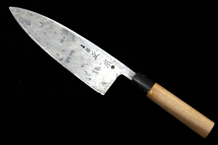 楽天市場】【中古】【美品】築地正本 出刃包丁 七寸 霞 朴柄 λA5695 