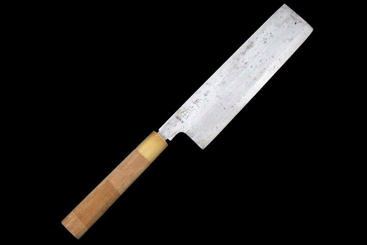 楽天市場】【中古】【美品】正本総本店 薄刃包丁 霞 七寸半 朴柄 KN02 
