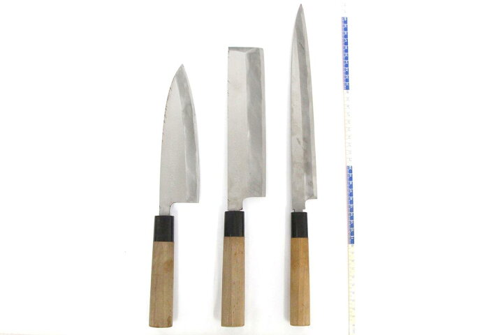 楽天市場】【中古】【極美品】木屋 武蔵野 木屋 和包丁3本セット (柳刃 