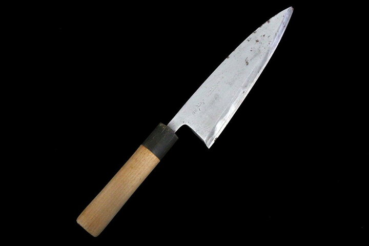 楽天市場】【中古】【並品】有次 出刃包丁 霞 七寸 青鋼 特製 別 
