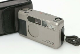 【中古】【ジャンク品】コンタックス CONTAX T2 チタンシルバー CA01-T1325-3U4A-ψ CONTAX ゾナー38mmF2.8 高級コンパクトフィルムカメラ