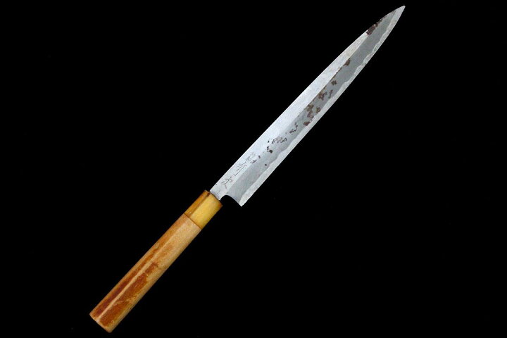 楽天市場】【中古】【美品】有次 柳刃包丁 霞 八寸 特製 朴柄 KN02 