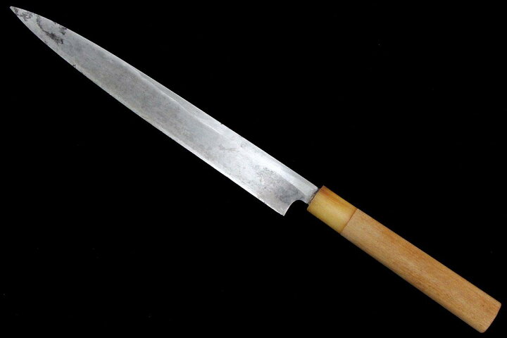 楽天市場】【中古】【美品】有次 柳刃包丁 霞 八寸 特製 朴柄 KN02 