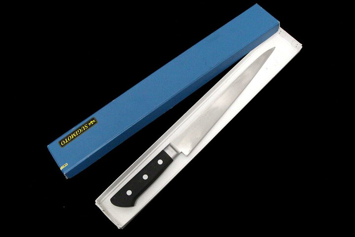 楽天市場】【中古】【並品】杉本 筋引包丁 260mm モリブデン鋼 鍔付 箱 