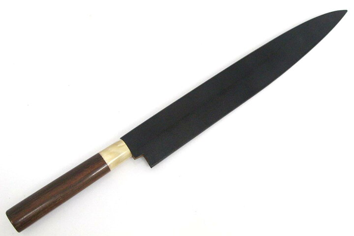 楽天市場】【中古】【未使用品】京極宗久 柳刃包丁 霞 尺一 青鋼 黒塗 