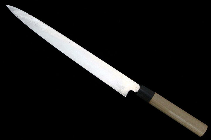 楽天市場】【中古】【美品】越前兼安 柳刃包丁 本焼 尺 青鋼 別打 朴柄 