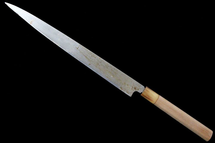 楽天市場】【中古】【並品】康之 河豚引包丁 本焼 九寸 朴柄 KN02 