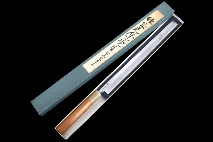 楽天市場】【中古】【極美品】正本総本店 蛸引包丁 霞 尺 朴柄 箱付 